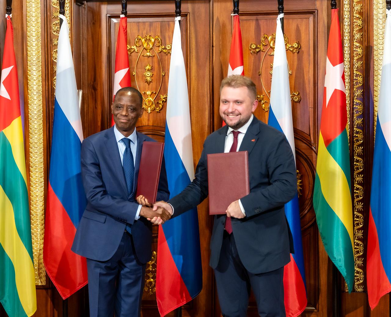 Photo accord Russie-Togo